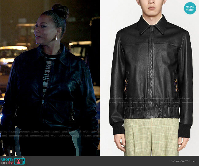 Gucci Horsebit lambskin jacket worn by Robyn McCall (Queen Latifah) on The Equalizer