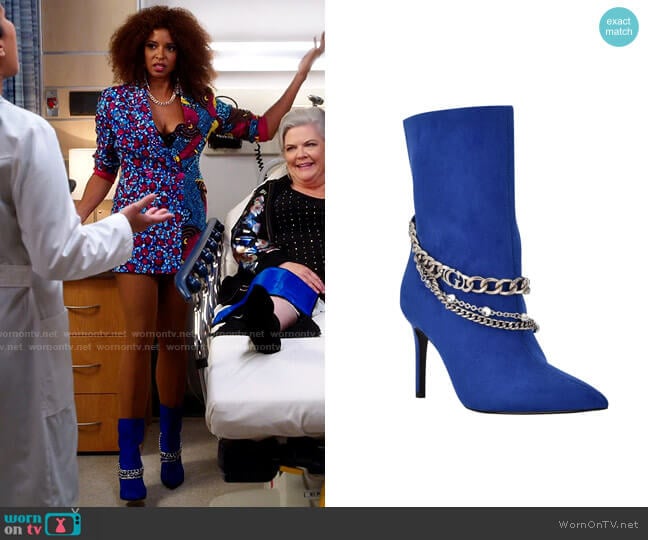 Guess Dasilda Boots worn by Wickie Roy (Renée Elise Goldsberry) on Girls5eva