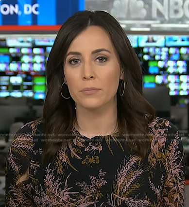 Hallie Jackson’s printed dress on Today