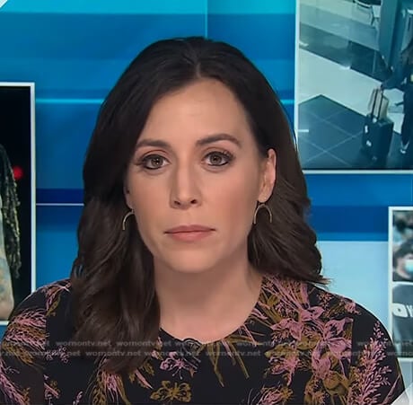 Hallie Jackson’s printed dress on Today