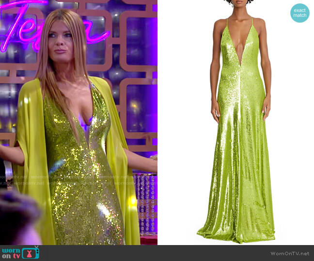 Halston Kiara Gown worn by Phyllis Summers (Michelle Stafford) on The Young and the Restless