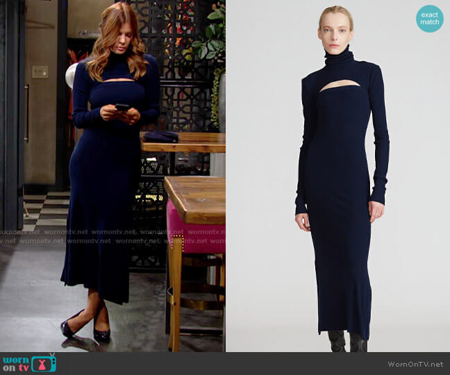 Halston Laney Sweater Dress worn by Phyllis Summers (Michelle Stafford) on The Young and the Restless