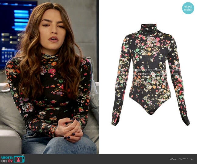 H&M Turtleneck Bodysuit worn by Allegra Garcia (Kayla Compton) on The Flash