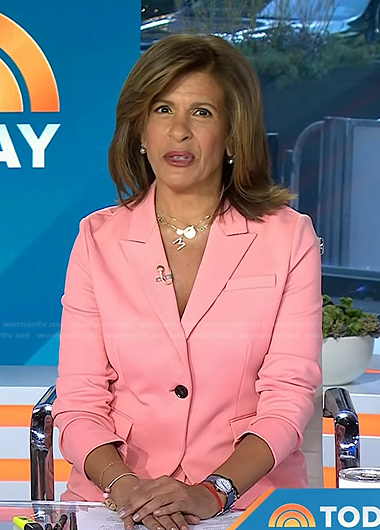 Hoda’s pink blazer and pants on Today