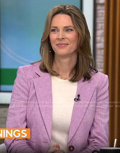Jamie Howard’s pink suit on CBS Mornings
