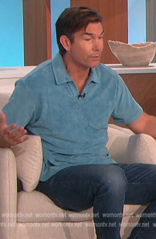 Jerry's sage polo on The Talk