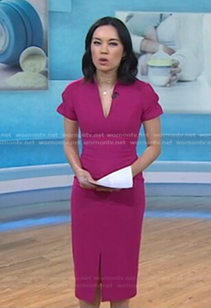 Jo Ling Kent’s pink puff sleeve dress on Today