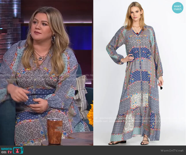 Kichica Aphrodite Dress by Johnny Was worn by Kelly Clarkson on The Kelly Clarkson Show