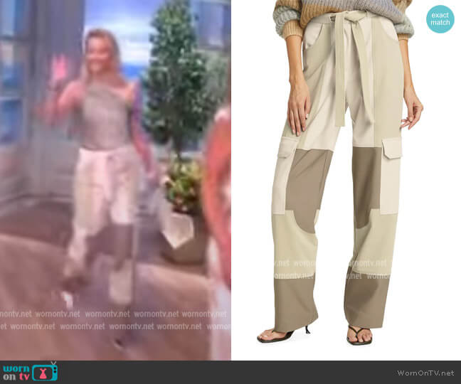 Serena Colorblocked Utility Pants by Jonathan Simkhai worn by Sara Haines on The View