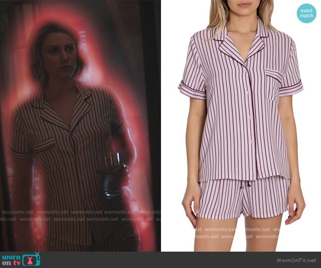 Beautiful Dreamer Stripe Short Pajamas by In Bloom by Jonquil worn by Betty Cooper (Lili Reinhart) on Riverdale