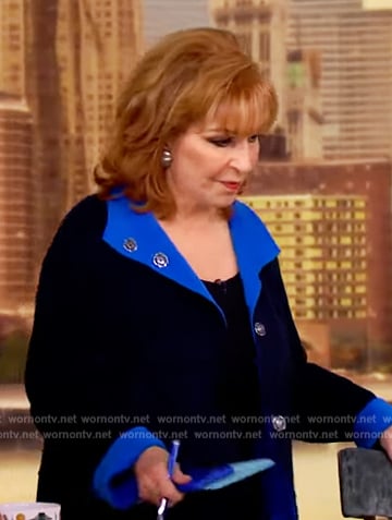 Joy's blue two-tone jacket on The View