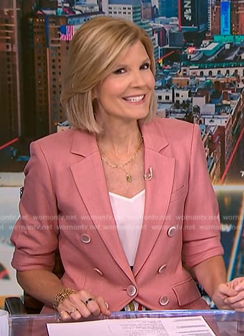 Kate’s pink elbow sleeve blazer on NBC News Daily