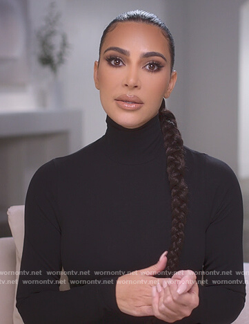 Kim’s confessional top on The Kardashians