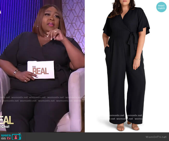 WornOnTV: Loni’s black wrap jumpsuit on The Real | Loni Love | Clothes ...