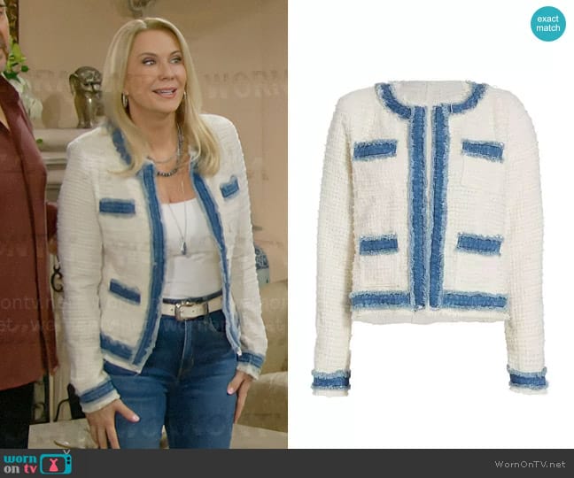 L'Agence Agnes Jacket worn by Brooke Logan (Katherine Kelly Lang) on The Bold and the Beautiful