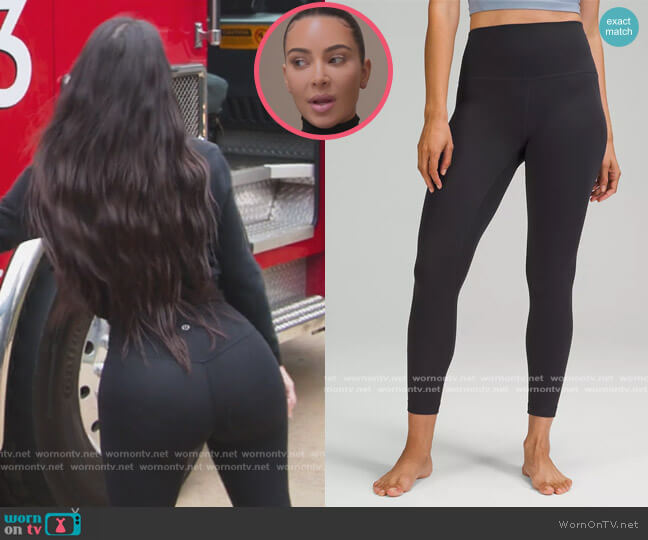 Align High Rise Leggings by Lululemon worn by Kim Kardashian (Kim Kardashian) on The Kardashians