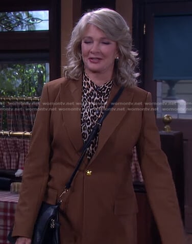 Marlena’s brown blazer on Days of our Lives