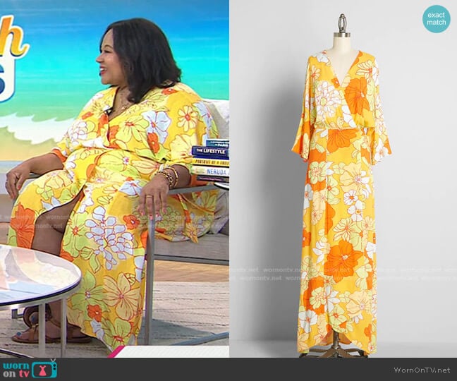 Living That Resort Life Maxi Wrap Dress by Modcloth worn by Jasmine Guillory on Today