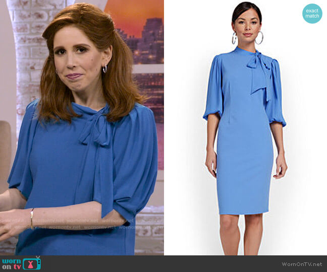 New York & Company Bow-Detail Sheath Dress worn by Joanna Gold (Vanessa Bayer) on I Love That For You