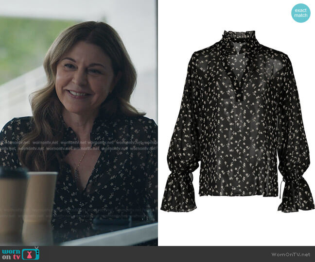 Demi Top by Nili Lotan worn by Kit Voss (Jane Leeves) on The Resident
