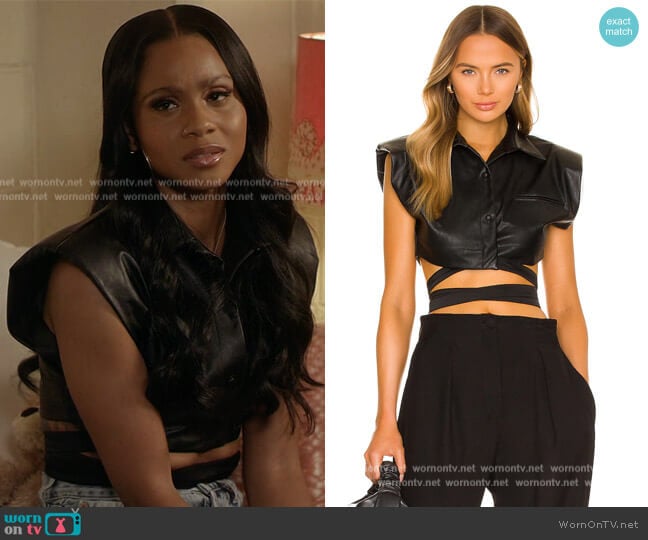 Cinda Top by NONchalant worn by Simone (Geffri Hightower) on All American Homecoming