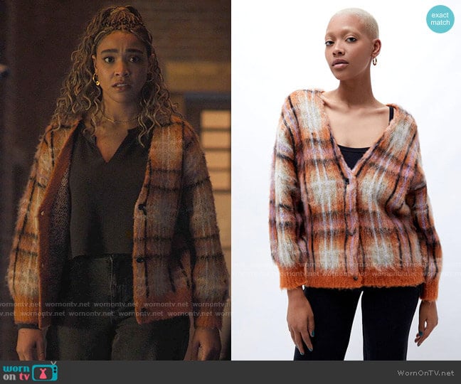 Obey Lola Cardigan worn by Mikaela Danso (Lucy Barrett) on Charmed