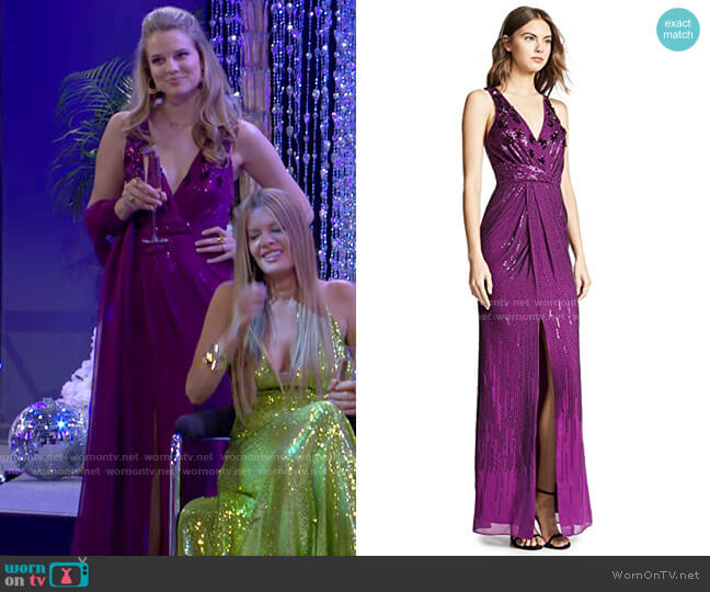Parker Monarch Gown worn by Summer Newman (Allison Lanier) on The Young and the Restless