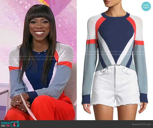 Lark Sweater by Rag & Bone worn by Yvonne Orji on Today