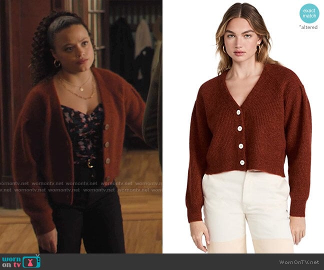 Rag & Bone Liana Cardigan worn by Maggie Vera (Sarah Jeffery) on Charmed