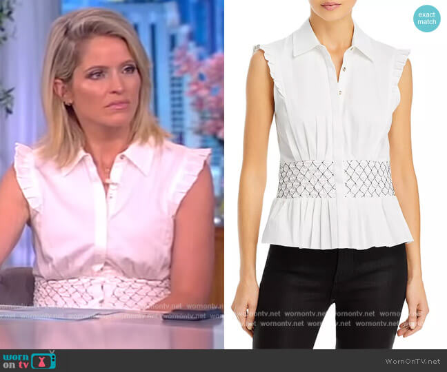 Andrea Top by Ramy Brook worn by Sara Haines on The View