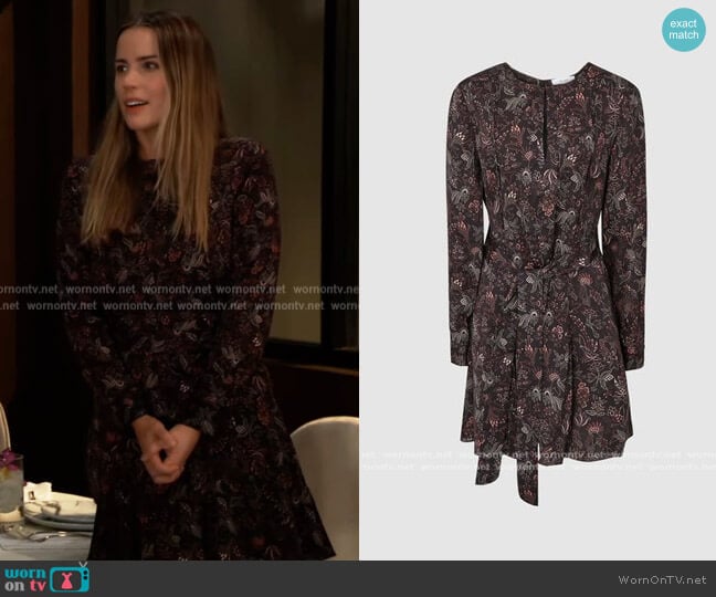 Billie Dress by Reiss worn by Sasha Gilmore (Sofia Mattsson) on General Hospital