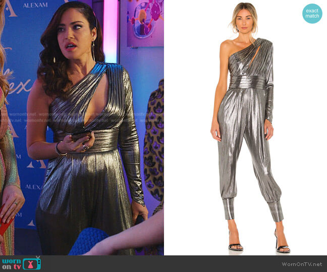 Timi Jumpsuit by Retrofete worn by Cynthia Quiles on Dynasty