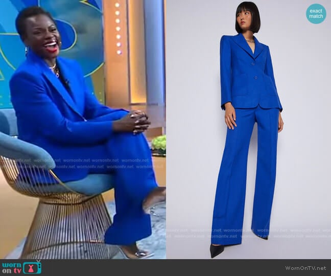 WornOnTV: Tunde Oyeneyin’s blue blazer and pants on Good Morning ...