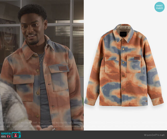 Orange Jacket by Scotch and Soda worn by Marcus Turner (Cory Hardrict) on All American Homecoming