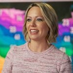 Dylan’s pink space dye sweater on Today