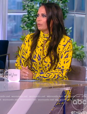 Stephanie Grisham’s floral printed dress on The View