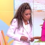 Sunny's white double breasted blazer on The View