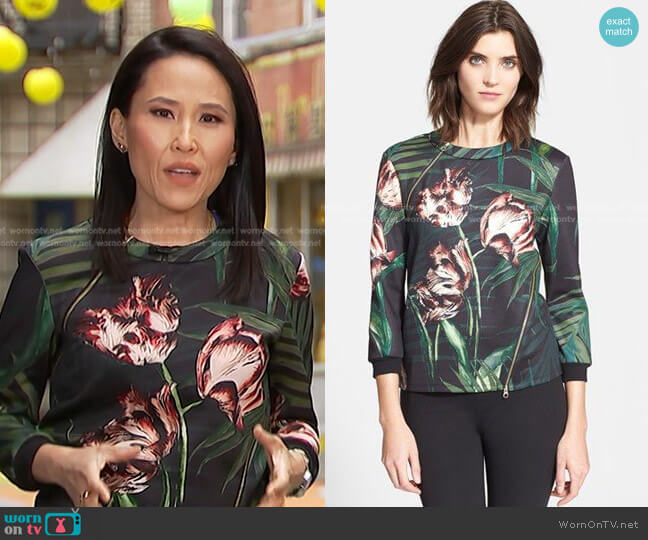 Errin Sweatshirt by Ted Baker worn by Vicky Nguyen  on Today