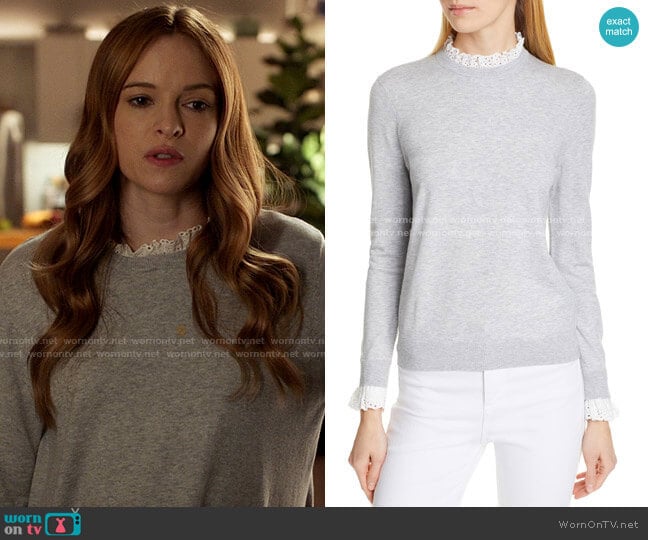 Ted Baker Kaytiie Sweater worn by Caitlin Snow (Danielle Panabaker) on The Flash