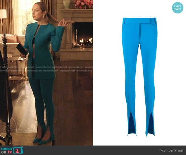 Freja Pants by The Attico worn by Fallon Carrington (Elizabeth Gillies) on Dynasty