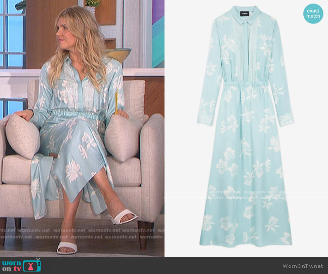WornOnTV: Amanda’s blue floral shirtdress on The Talk | Amanda Kloots ...