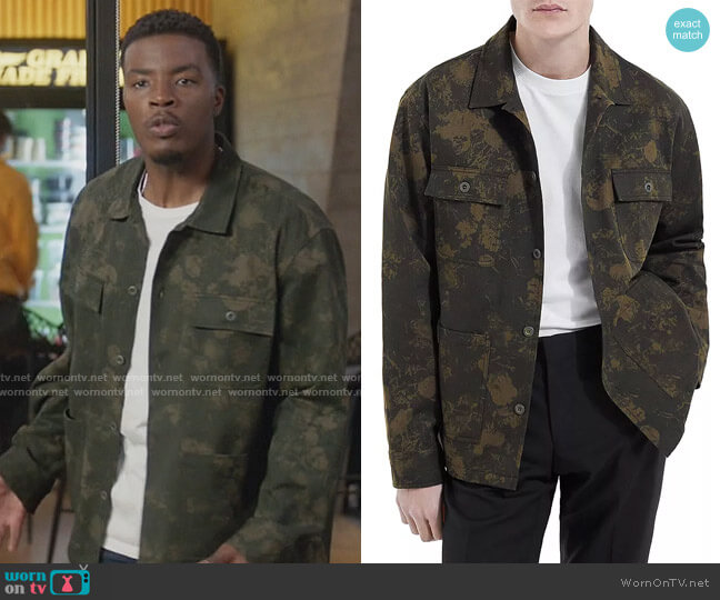 Flower Garden Button Front Jacket by The Kooples worn by Spencer James (Daniel Ezra) on All American