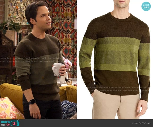 Theory Kamren Sweater worn by Freddie Benson (Nathan Kress) on iCarly