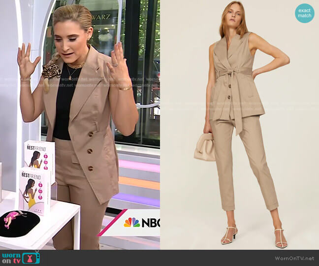 WornOnTV: Brittney Levine’s beige’s vest and pants on Today | Clothes ...