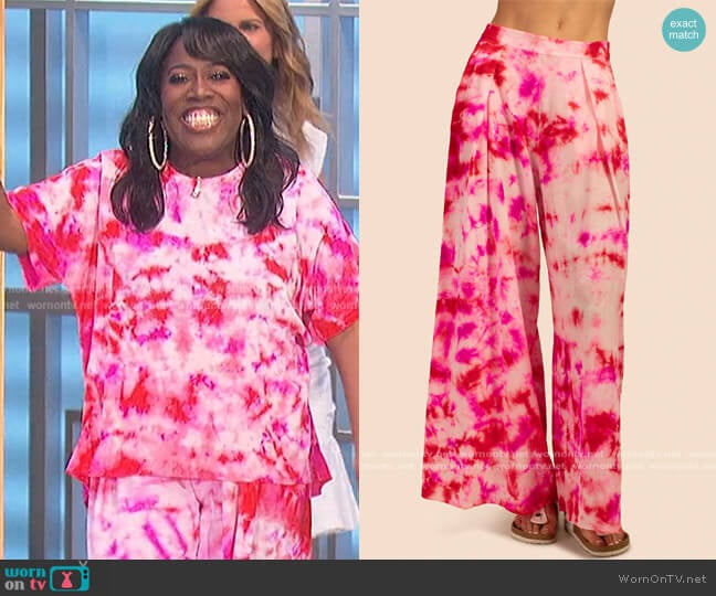 Incandescent Pants by Trina Turk worn by Sheryl Underwood on The Talk