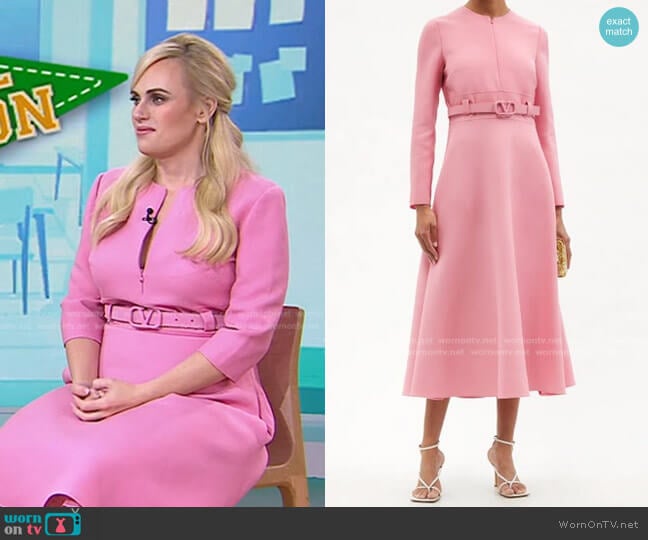 Long Sleeve Midi Dress by Valentino worn by Rebel Wilson on Today