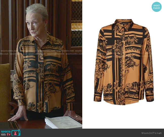 Printed Blouse by Vero Moda worn by Kathleen Chalfant on Bull