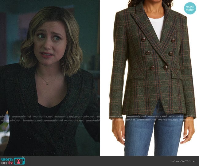 Miller Dickey Virgin Wool Blazer by Veronica Beard worn by Betty Cooper (Lili Reinhart) on Riverdale