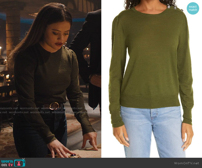 Veronica Beard Grayden Sweater worn by Maggie Vera (Sarah Jeffery) on Charmed