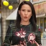 Vicky’s black floral sweatshirt on Today